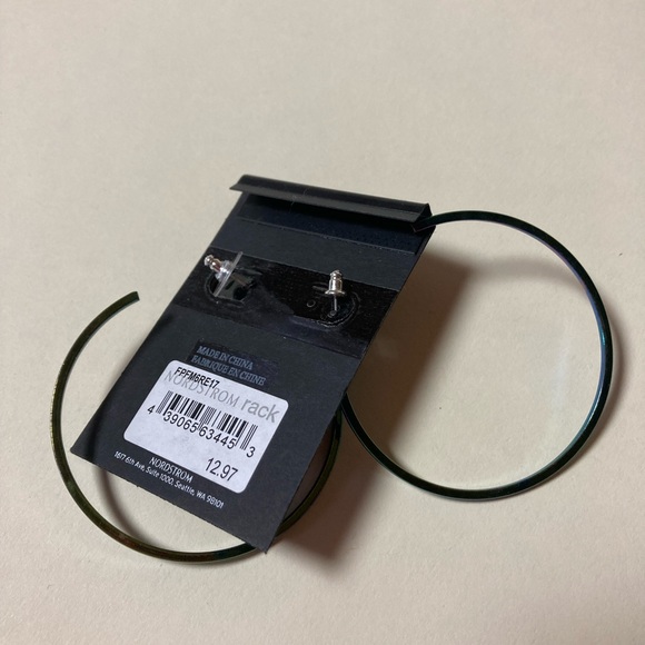 Set of 3 Free Press Earrings Rainbow Iridescent Shiny Finish - One Size NWT - Picture 9 of 10